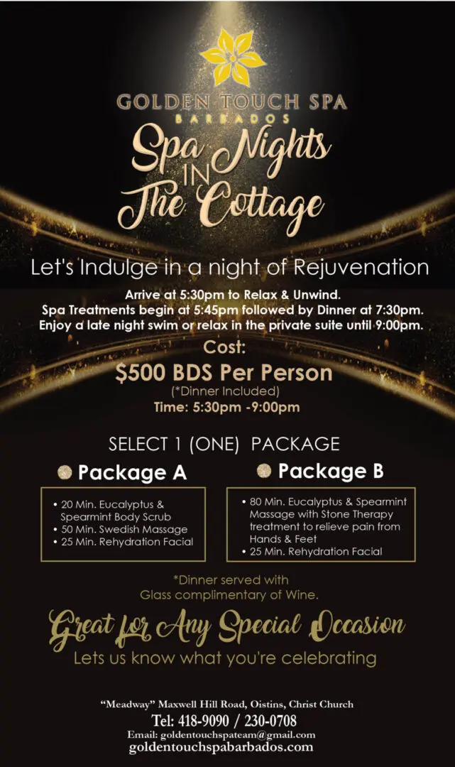 GTS- Spa Nights in the Cottage E flyer 2